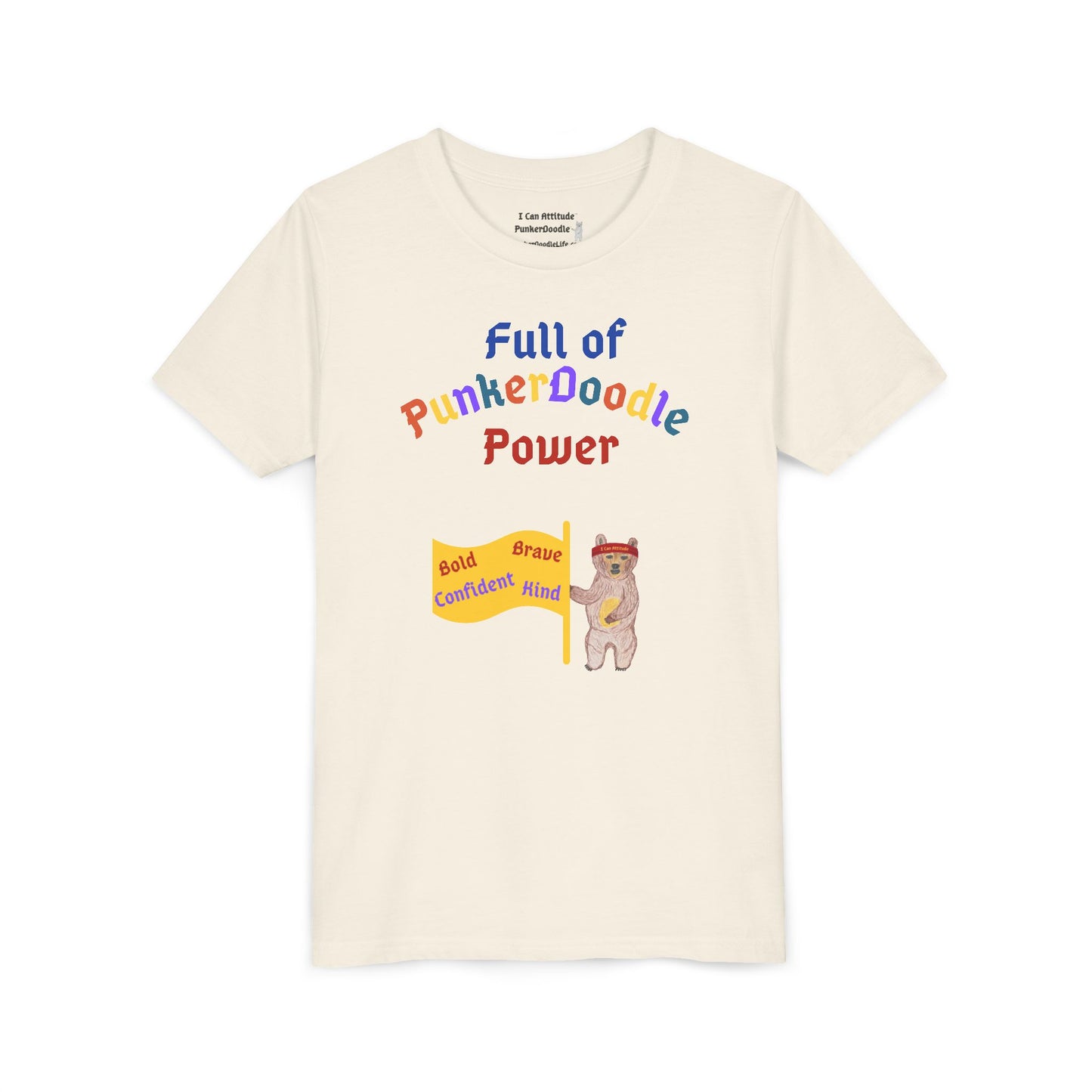 Full of PunkerDoodle® Power Youth T-Shirt - Build Confidence Daily - PunkerDoodle®