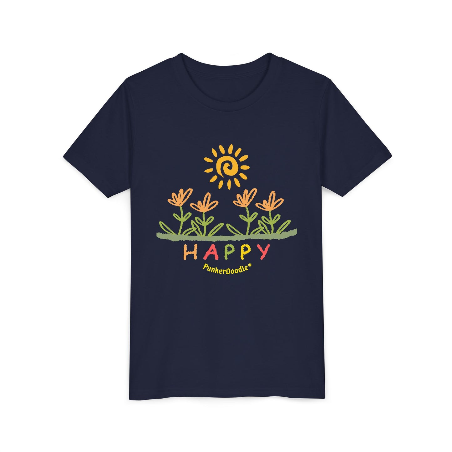 HAPPY Youth T-Shirt - Build Joyful Kids - PunkerDoodle®