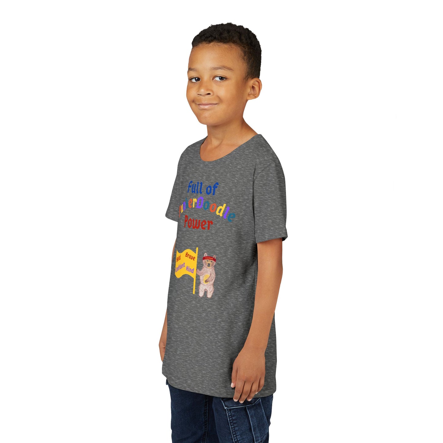 Full of PunkerDoodle® Power Youth T-Shirt - Build Confidence Daily - PunkerDoodle®