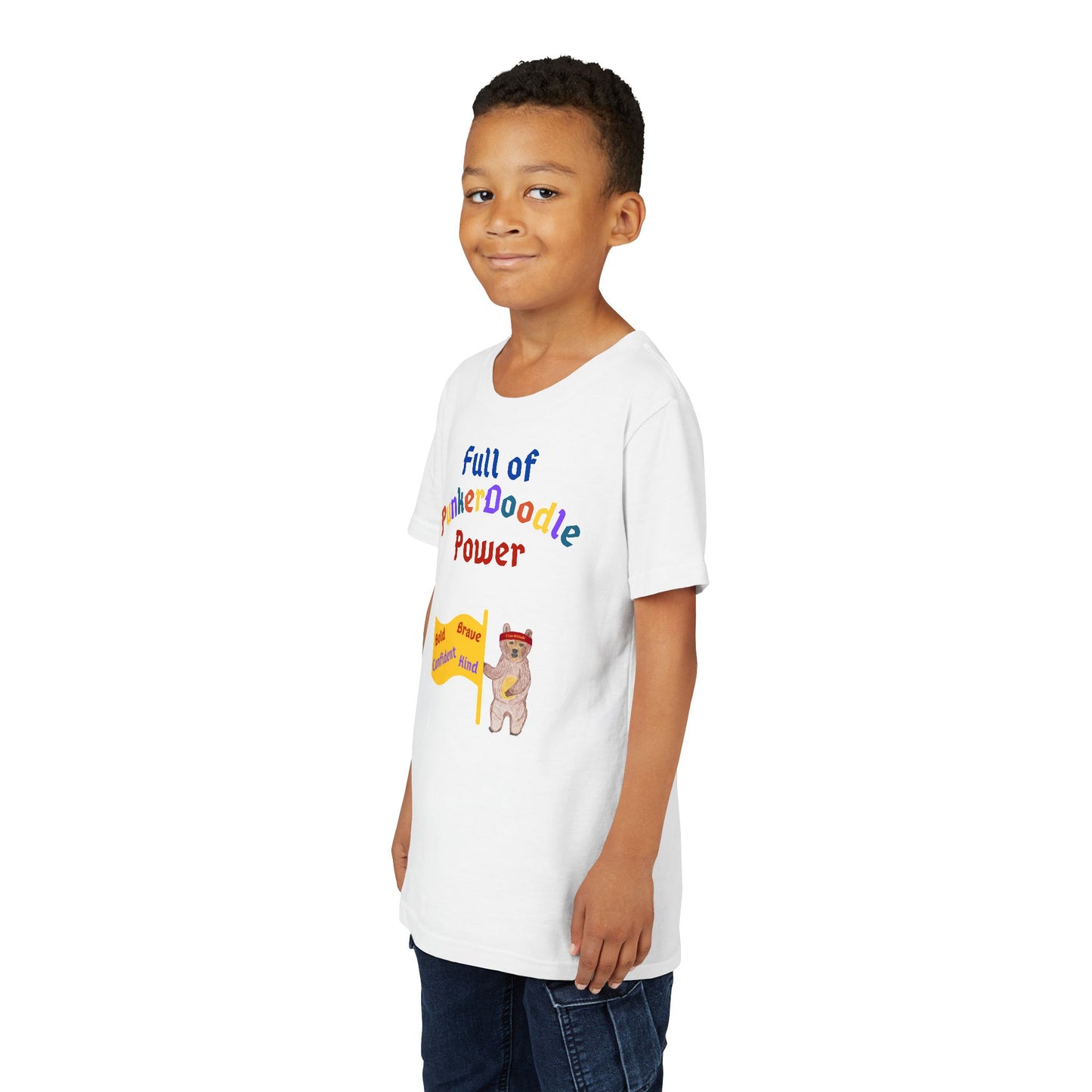 Full of PunkerDoodle® Power Youth T-Shirt - Build Confidence Daily - PunkerDoodle®