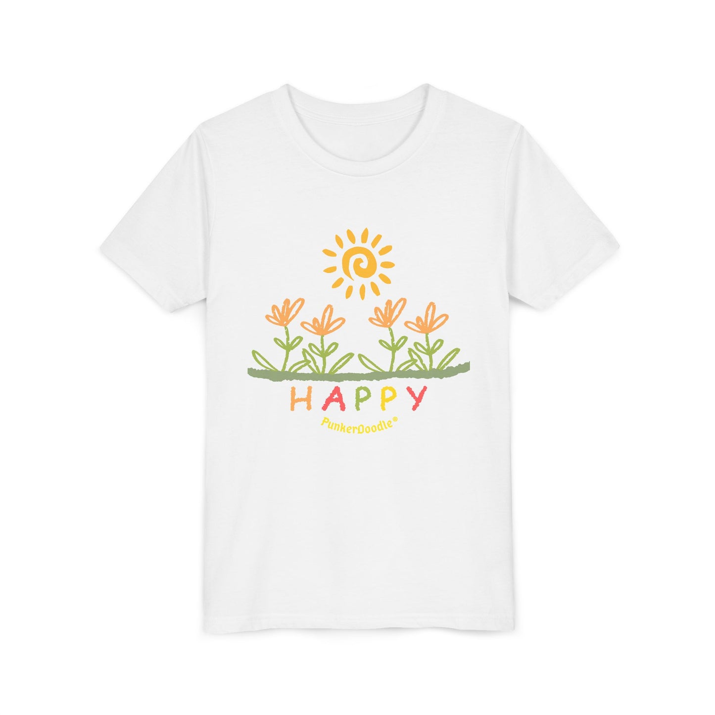HAPPY Youth T-Shirt - Build Joyful Kids - PunkerDoodle®