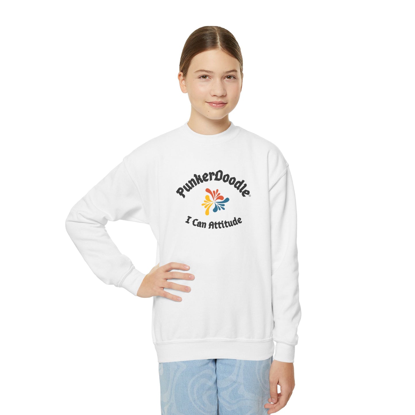 PunkerDoodle® I Can Attitude™ Youth Sweatshirt