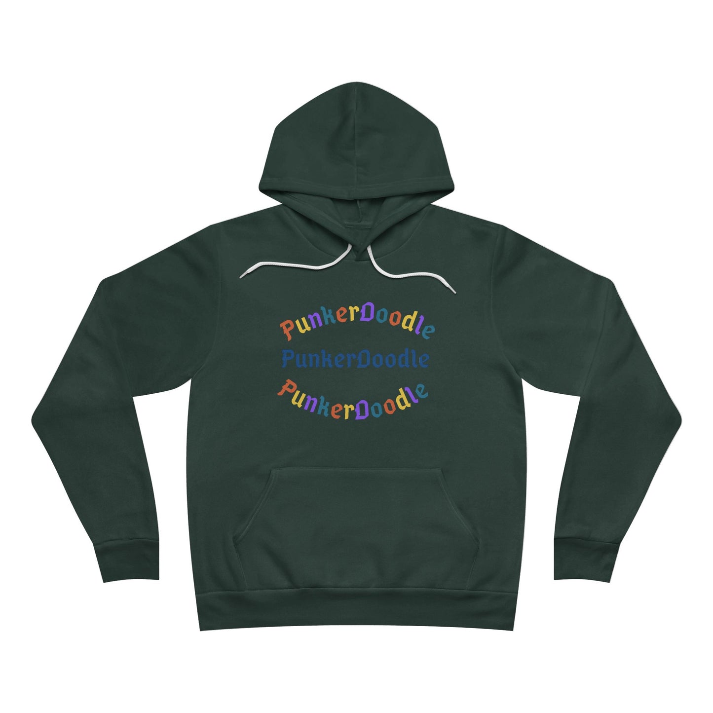 PunkerDoodle® Sponge Fleece Hoodie – Triple Logo Edition