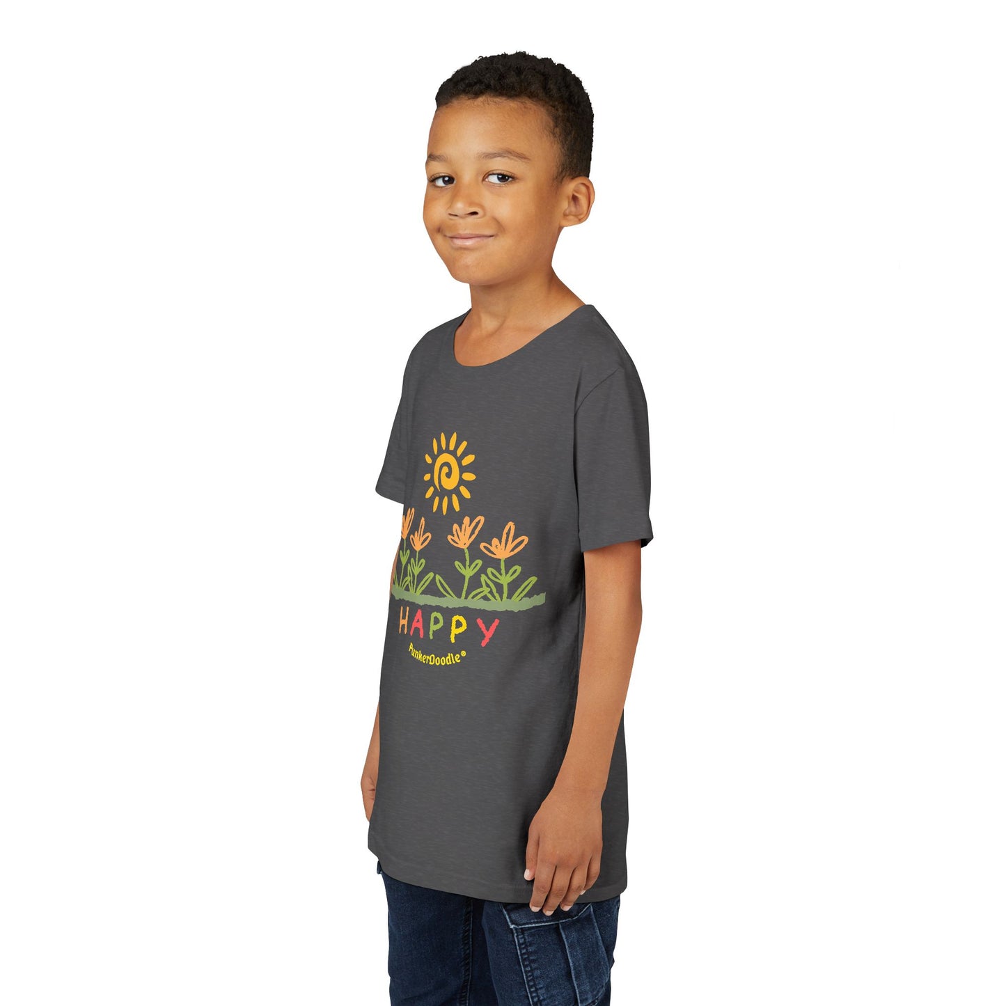 HAPPY Youth T-Shirt - Build Joyful Kids - PunkerDoodle®
