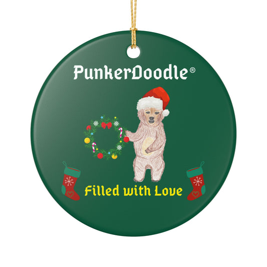 PunkerDoodle® Christmas Ornament - Filled with Love