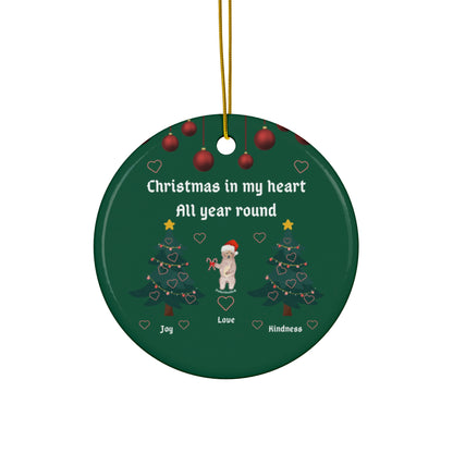 Christmas Ornament - Christmas in My Heart All Year Round