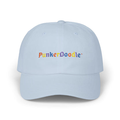 Light blue cap with 'PunkerDoodle'® logo 