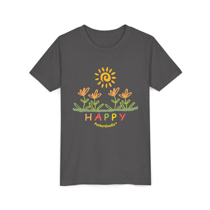 HAPPY Youth T-Shirt - Build Joyful Kids - PunkerDoodle®
