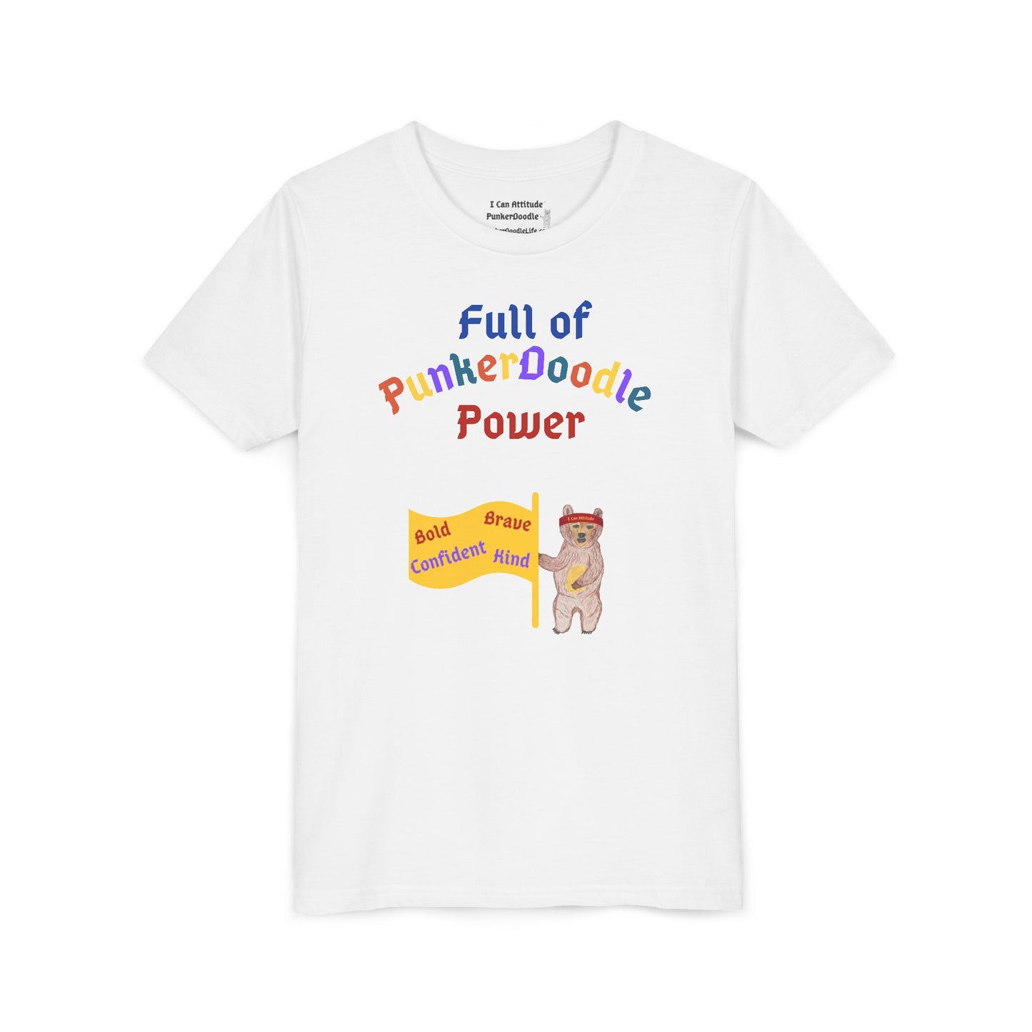 Full of PunkerDoodle® Power Youth T-Shirt - Build Confidence Daily - PunkerDoodle®