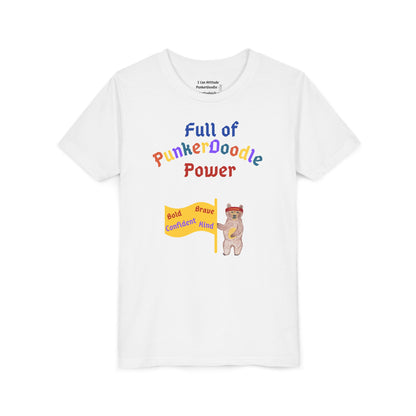 Full of PunkerDoodle® Power Youth T-Shirt - Build Confidence Daily - PunkerDoodle®