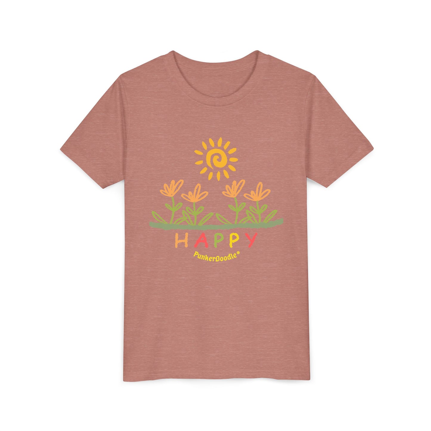 HAPPY Youth T-Shirt - Build Joyful Kids - PunkerDoodle®