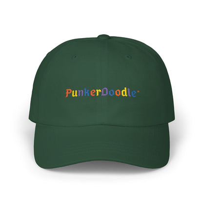 Green cap with 'PunkerDoodle®' logo 
